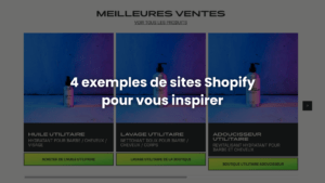 Exemples de site Shopify AM Agency